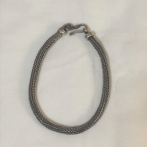 Sterling Silver Foxtail Chain Bracelet